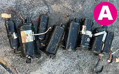 黒モーター コンプレッサー