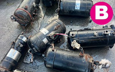 黒モーター コンプレッサー